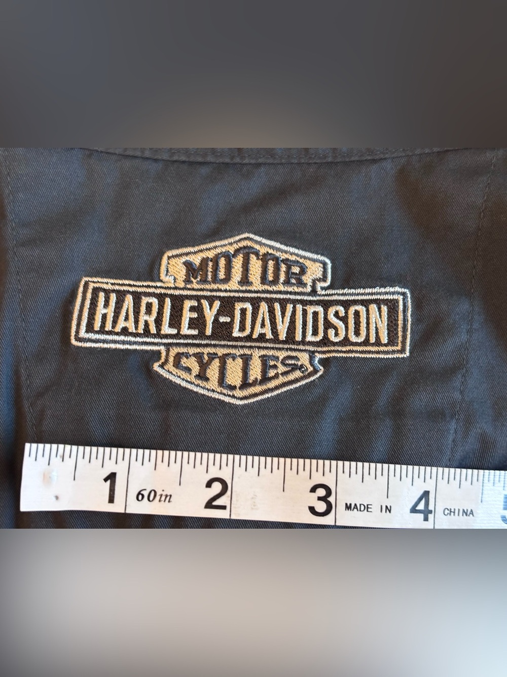 Harley-Davidson Mechanic Shirt, Dark Gray & Black, Men’s 2XL - Picture 16 of 16